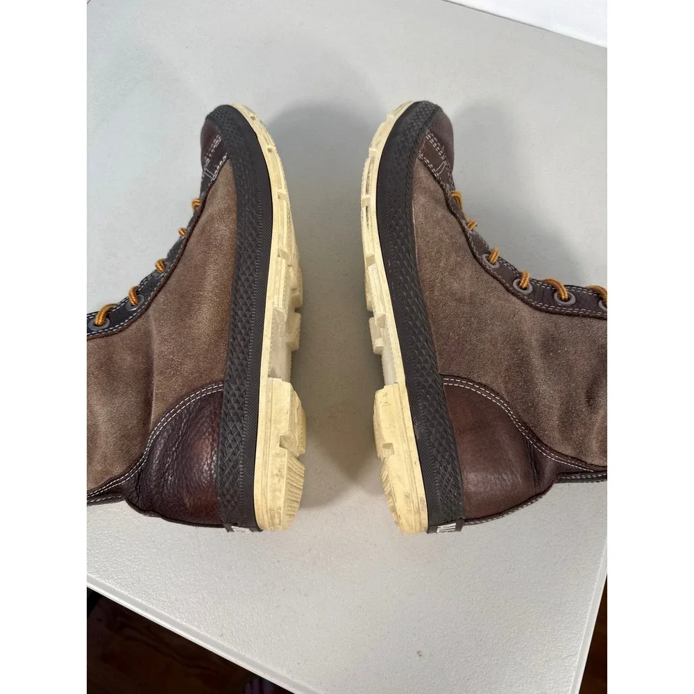 Converse All Star Chuck Taylor Outsider Brown Leather Suede Boots Mens 10.5 High